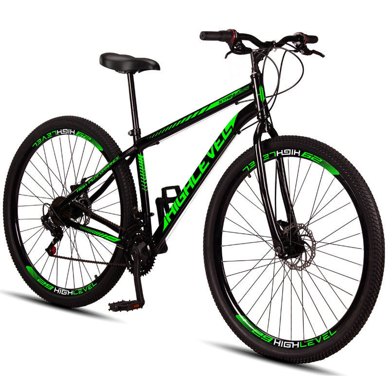 Bicicleta Aço Carbono Highlevel Aro 29 Freios a Disco