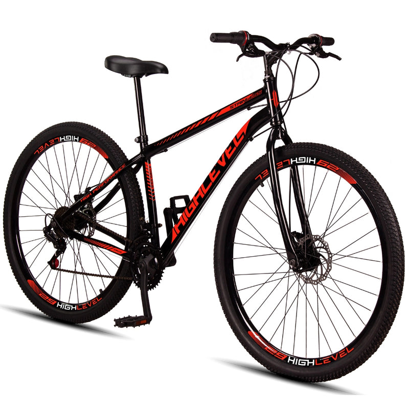 Bicicleta Aço Carbono Highlevel Aro 29 Freios a Disco